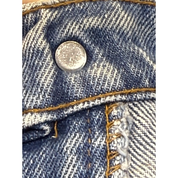 Vintage 1984 Orange Tab Levi's 575 Jorts Raw Hem Size 32 - Picture 11 of 12